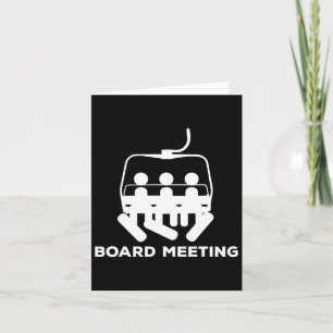 Snowboard Meeting Gift - Snowboarden Vakantie Ski Kaart