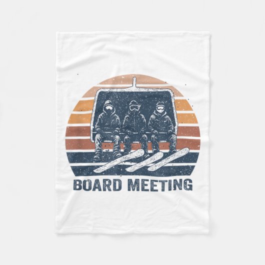 Snowboard Meeting Snowboarding Vacation Skiing  Fleece Deken (Voorkant)