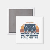 Snowboard Meeting Snowboarding Vacation Skiing  Magneet (Voorkant / Achterkant)