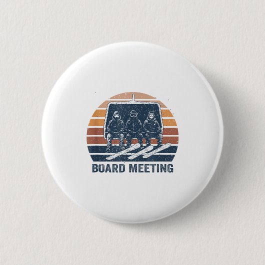 Snowboard Meeting Snowboarding Vacation Skiing  Ronde Button 5,7 Cm (Voorkant)