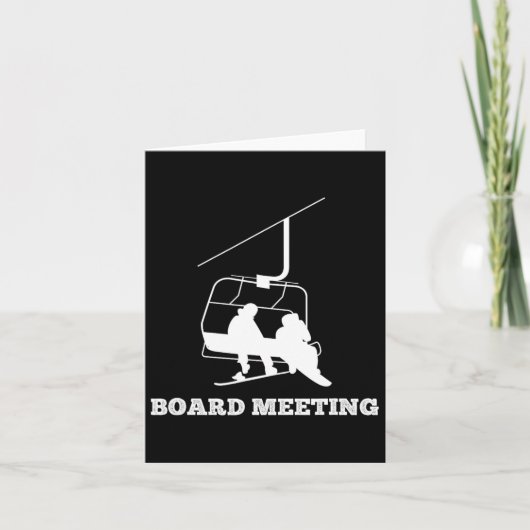 Snowboard Meeting Snowboarding Vacking Kaart (Voorkant)