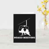Snowboard Meeting Snowboarding Vacking Kaart (Gele Bloem)