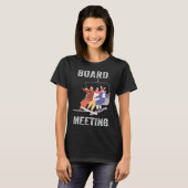 Snowboard Meeting Snowboarding Vakantie om te skië T-shirt (Voorkant volledig)