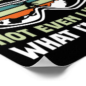 Snowboard Mijn snowboardtechniek is top secret Poster (Hoek)