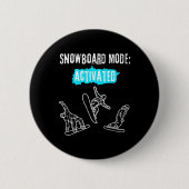 Snowboard-modus geactiveerd ronde button 5,7 cm (Voorkant)