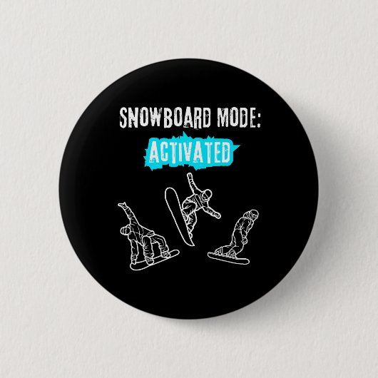 Snowboard-modus geactiveerd ronde button 5,7 cm (Voorkant)