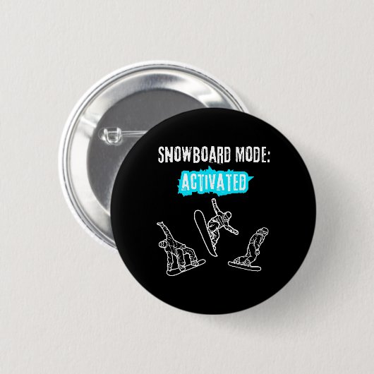 Snowboard-modus geactiveerd ronde button 5,7 cm (Voorkant /achterkant)