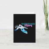 Snowboard moeder kroon snowboarder winter kaart (Voorkant)