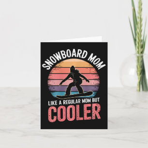 Snowboard Mom Cool Mother Snowboarder 1 Kaart