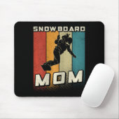 Snowboard Mom Snowboarden Moeder Snowboarder Mom Muismat (Met muis)