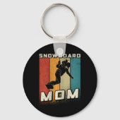 Snowboard Mom Snowboarden Moeder Snowboarder Mom Sleutelhanger (Voorkant)