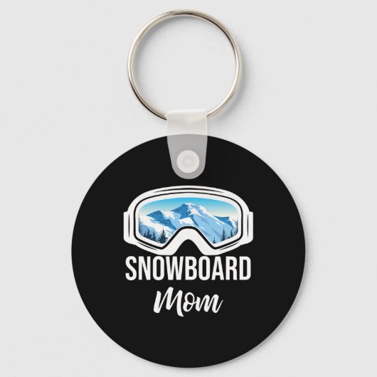 Snowboard Mom Winter Snowboarden Sport Ski Gift Sleutelhanger (Voorkant)