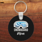 Snowboard Mom Winter Snowboarden Sport Ski Gift Sleutelhanger (Voorkant)