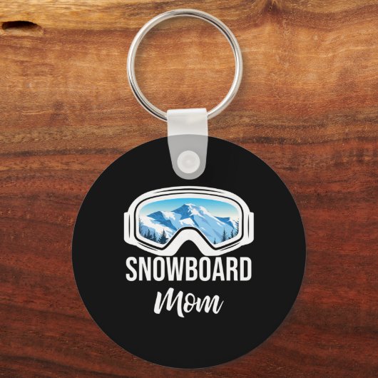 Snowboard Mom Winter Snowboarden Sport Ski Gift Sleutelhanger (Voorkant)