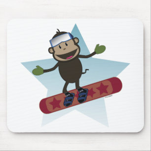 Snowboard Monkey mousepad Muismat