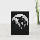 Snowboard Moon Snowboarden Wintersport Snowboar Kaart (Voorkant)