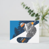 Snowboard, Mountain, extreme sport Briefkaart (Staand voorkant)