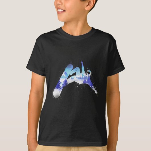 Snowboard  Mountain T-shirt (Voorkant)