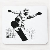 Snowboard Mousepad Muismat (Voorkant)