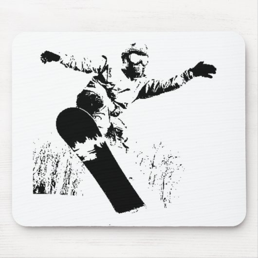 Snowboard Mousepad Muismat (Voorkant)