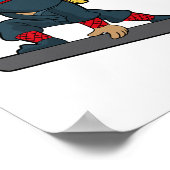 Snowboard Ninja Snowboarder Snowboarder Winter Sp Poster (Hoek)