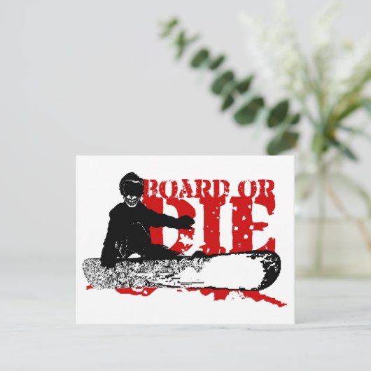 SnowBOARD OF DIE Kaart (Staand voorkant)