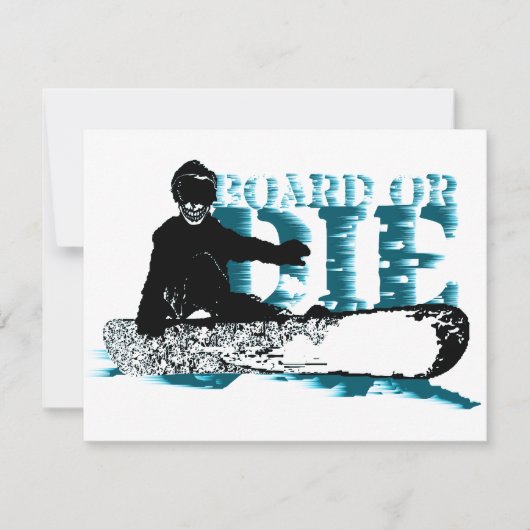 SnowBOARD OF DIE Kaart (Voorkant)