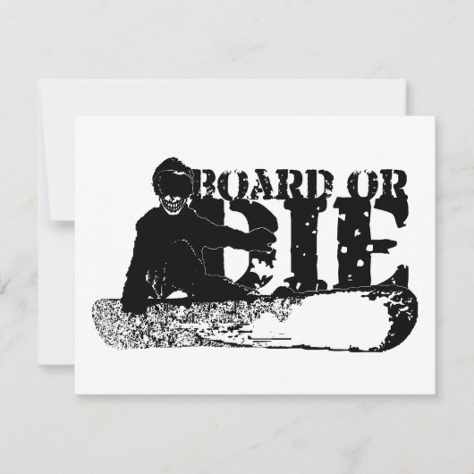 SnowBOARD OF DIE Kaart (Voorkant)