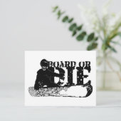 SnowBOARD OF DIE Kaart (Staand voorkant)