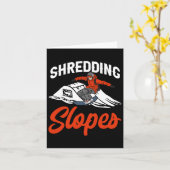 Snowboard outfit shredding hellingen sneeuw kaart (Gele Bloem)