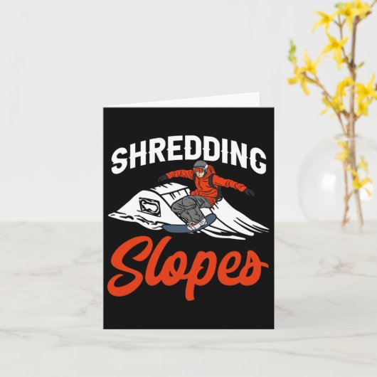 Snowboard outfit shredding hellingen sneeuw kaart (Gele Bloem)