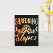 Snowboard outfit shredding hellingen sneeuw kaart (Gele Bloem)