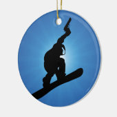 Snowboard Outlaw Keramisch Ornament (Links)