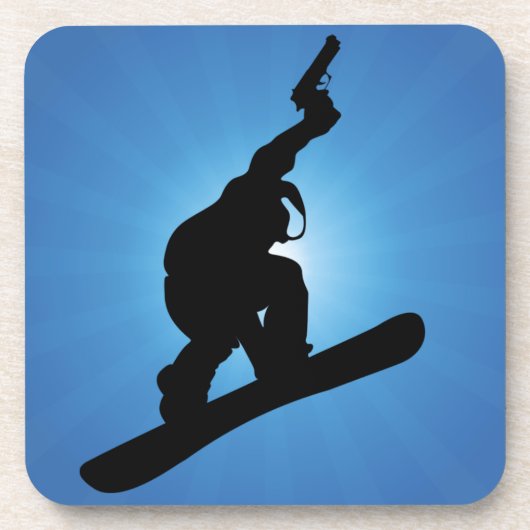 Snowboard Outlaw Onderzetter (Voorkant)