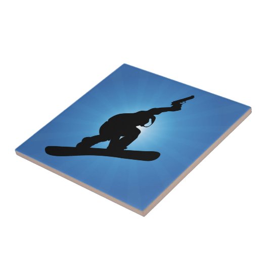 Snowboard Outlaw Tegeltje (Zijkant)