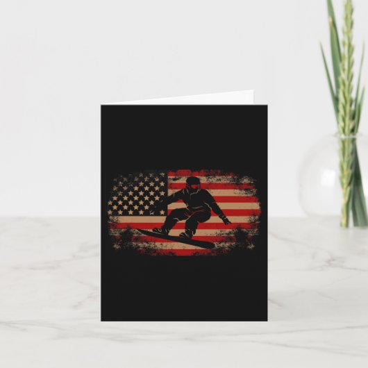 Snowboard Patriotic  American Kaart (Voorkant)
