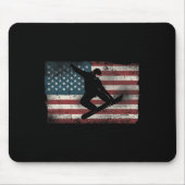 Snowboard Patriotic  American Muismat (Voorkant)