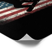 Snowboard Patriotic  American Poster (Hoek)