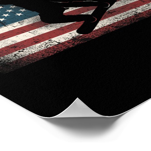 Snowboard Patriotic  American Poster (Hoek)