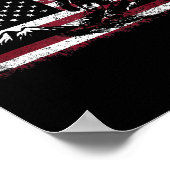 Snowboard Patriotic  American Poster (Hoek)