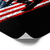 Snowboard Patriotic  American Poster (Hoek)