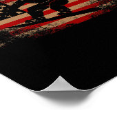 Snowboard Patriotic  American Poster (Hoek)
