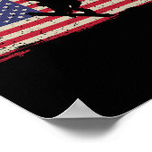 Snowboard Patriotic  American Poster (Hoek)