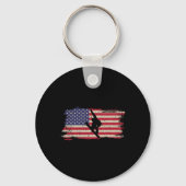 Snowboard Patriotic  American Sleutelhanger (Voorkant)