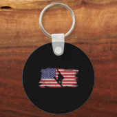 Snowboard Patriotic  American Sleutelhanger (Voorkant)