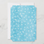 Snowboard Penguin Birthday Party Snowboarding Snow Kaart (Achterkant)