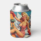 Snowboard Pin Up Blikjeskoeler (Blikje Voorkant)