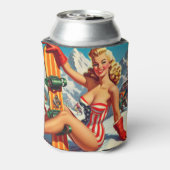 Snowboard Pin Up Blikjeskoeler (Blikje Achterkant)