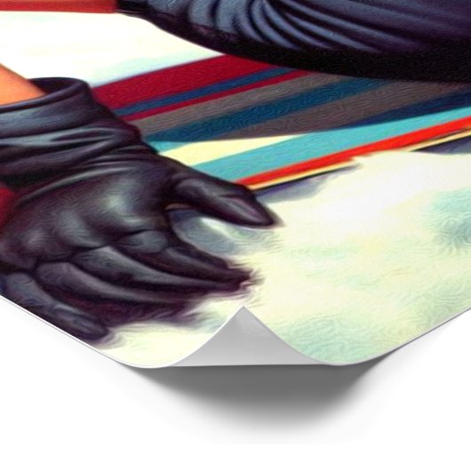  snowboard pin-up poster (Hoek)