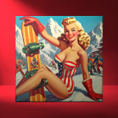  Snowboard Pin Up Tegeltje
